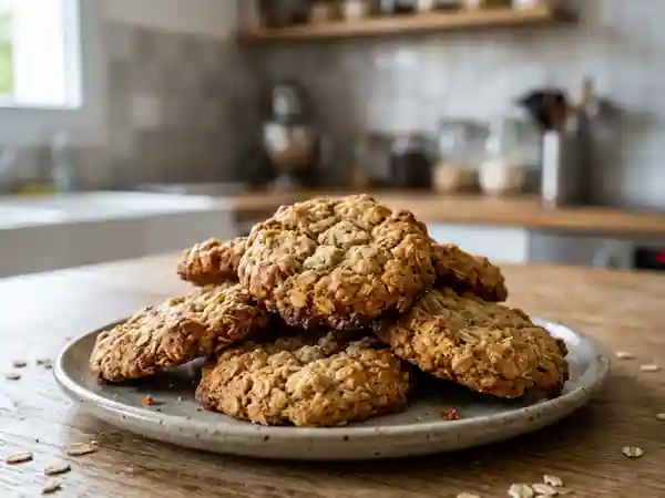 Biscuits croquants aux flocons d'avoine : recette gourmande et saine - Photo de présentation