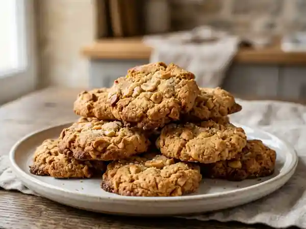 Biscuits croustillants aux cacahuètes faits maison - Photo de présentation