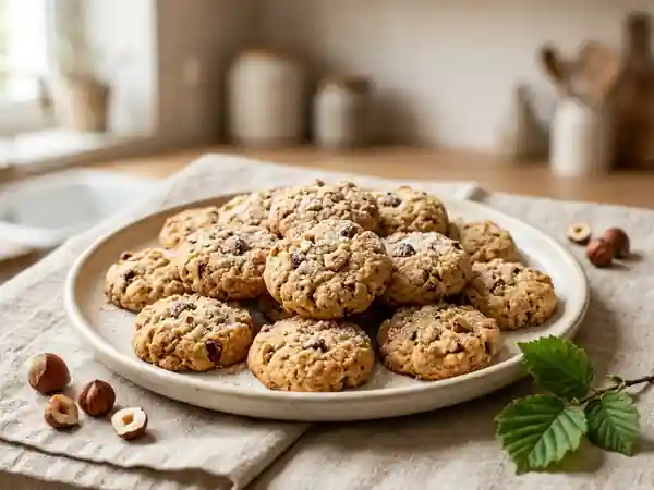 Biscuits sablés aux noisettes croustillants et gourmands - Photo de présentation