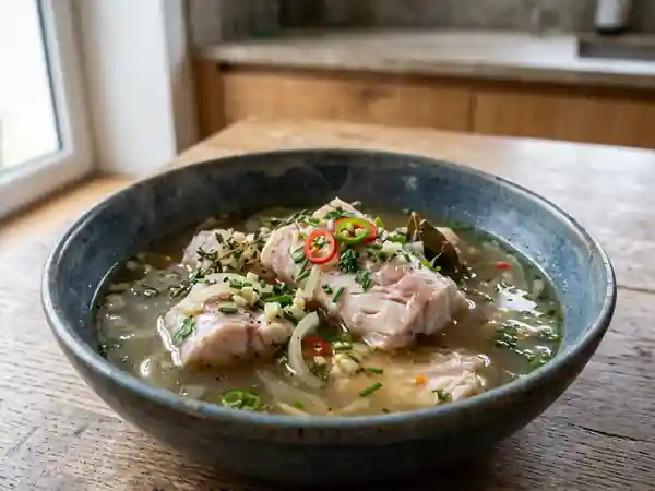 Blaff de grenadier : bouillon créole infusé - Photo de présentation