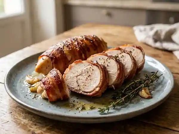 Poulet Moelleux en Robe de Lard Croustillant - Photo de présentation