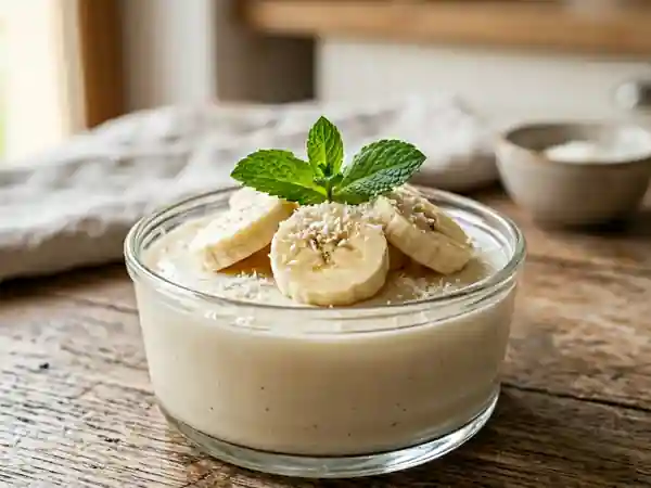 Blanc-manger coco et bananes : dessert exotique facile et gourmand - Photo de présentation