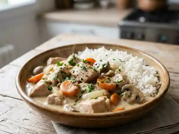 Blanquette de Dinde Crémeuse et Savoureuse pour 1 Personne - Photo de présentation