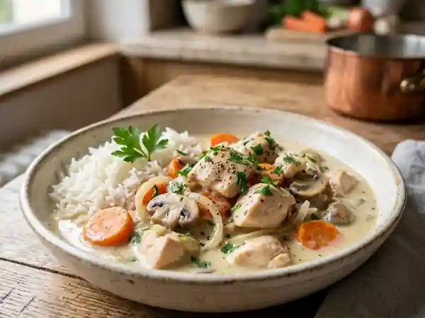 Blanquette de poulet fondante et citronnée - Photo de présentation