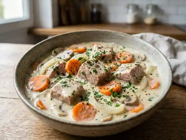 Blanquette de thon à l'ancienne : recette traditionnelle savoureuse - Photo de présentation