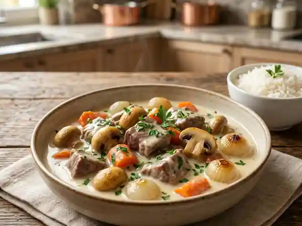 Blanquette de veau fondante et veloutée - Photo de présentation