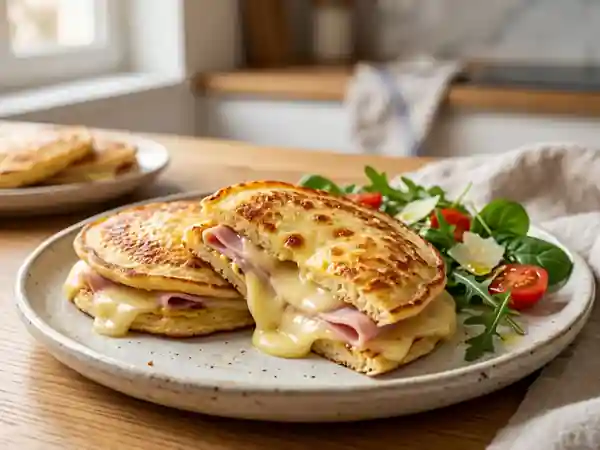 Blinis croustillants au jambon et raclette - Photo de présentation