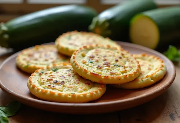 Blinis maison aux courgettes et aubergines à l'ail, savoureux et légers