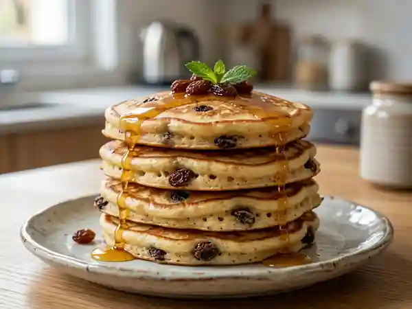Blinis moelleux aux raisins secs : recette facile et gourmande - Photo de présentation