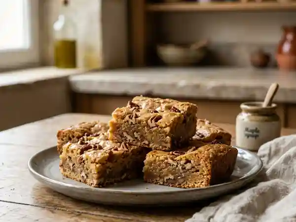 Blondie fondant à l’érable et pécan croquant - Photo de présentation