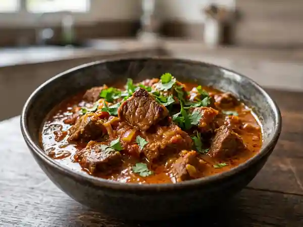 Curry de bœuf fondant au lait de coco - Photo de présentation