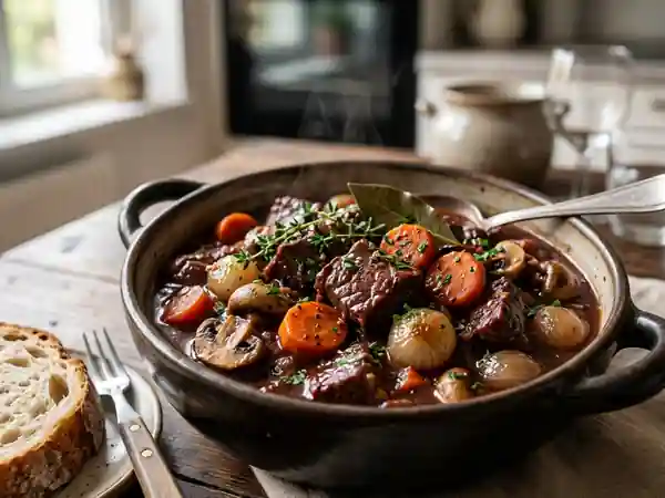 Boeuf Bourguignon Express : Recette Rapide et Savoureuse - Photo de présentation