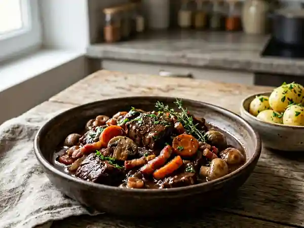 Boeuf Bourguignon Traditionnel Facile et Savoureux - Photo de présentation