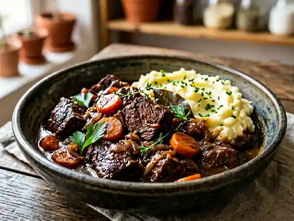 Bœuf braisé à la Guinness : recette savoureuse et fondante - Photo de présentation