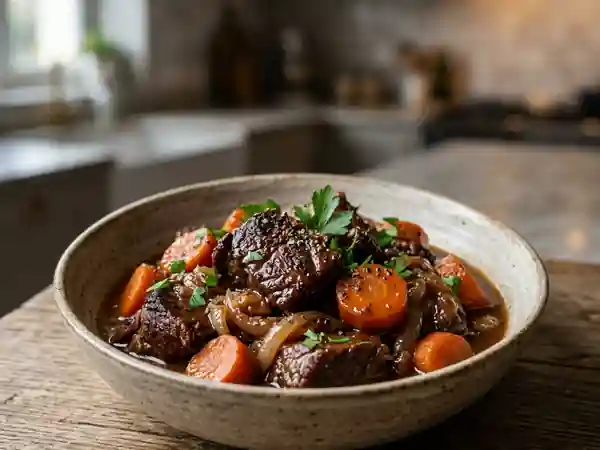 Bœuf aux carottes confit et fondant - Photo de présentation