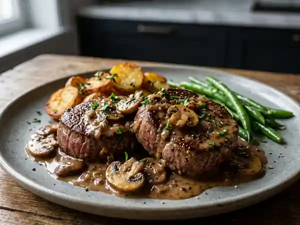 Bœuf Diane aux Champignons et Cognac - Photo de présentation