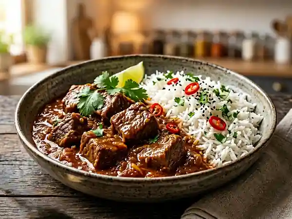 Boeuf Massalé : Recette Épicée et Savoureuse du Plat Réunionnais - Photo de présentation