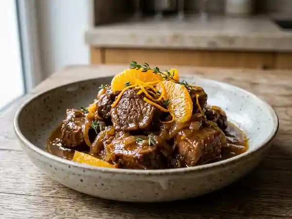Bœuf Fondant à la Clémentine et Cannelle - Photo de présentation