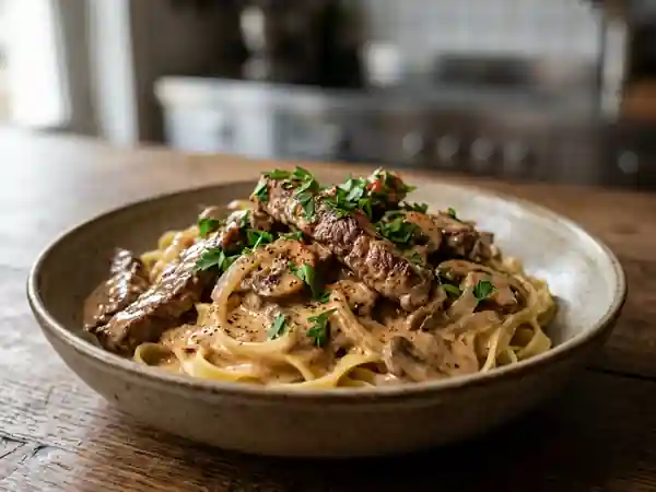 Bœuf Stroganov crémeux au paprika - Photo de présentation