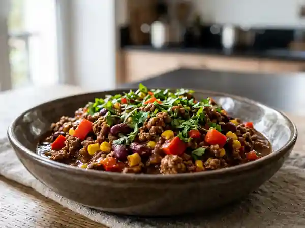 Poêlée de bœuf Tex-Mex aux épices fumées - Photo de présentation