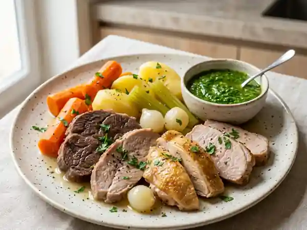 Bollito Misto fondant et son bouillon clair - Photo de présentation