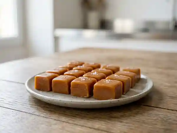 Bonbons au caramel maison fondants et gourmands - Photo de présentation