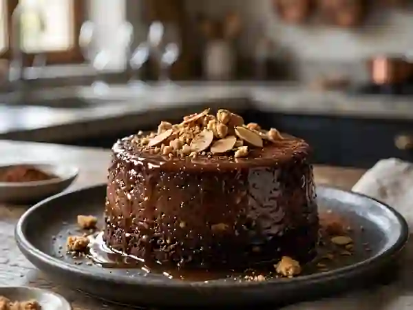 Bonet Fondant au Cacao et Amaretti - Photo de présentation