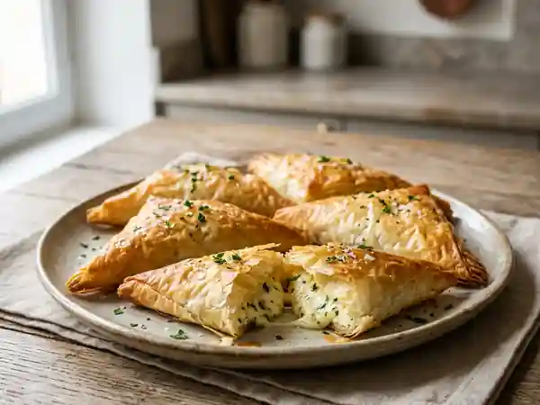 Boreks croustillants feta et ricotta - Photo de présentation