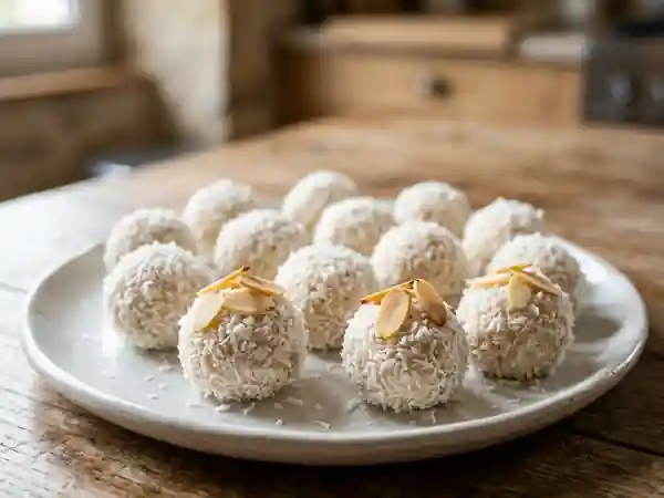 Billes de Coco au Cœur Noisette Grillée - Photo de présentation