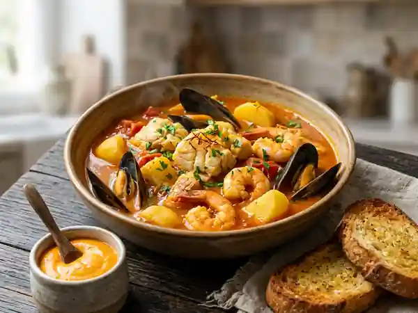 Bouillabaisse safranée et sa rouille onctueuse - Photo de présentation