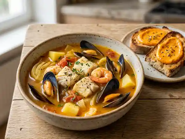 Bouillabaisse de la mer au safran - Photo de présentation