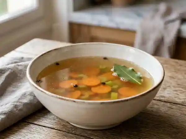 Bouillon de légumes cristallin - Photo de présentation