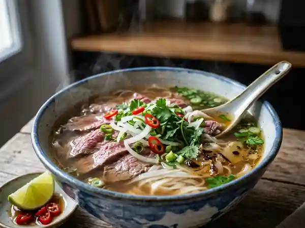 Bouillon Pho Parfumé au Bœuf et Épices - Photo de présentation