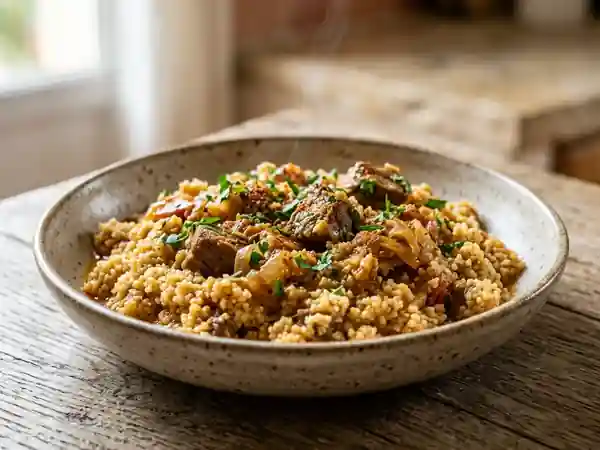 Bouligou fondant à l’agneau et cumin - Photo de présentation
