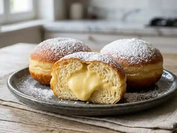 Boules de Berlin à la crème pâtissière maison : recette gourmande et facile - Photo de présentation