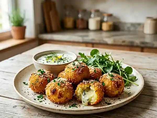 Boulettes croustillantes au bleu fondant - Photo de présentation