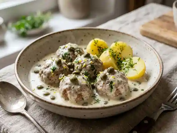 Boulettes de Veau Fondantes Sauce Câpres - Photo de présentation