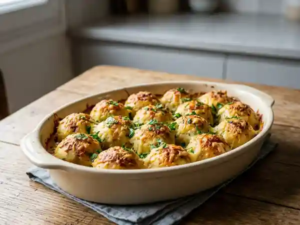 Boulettes de purée gratinées au cœur fondant - Photo de présentation