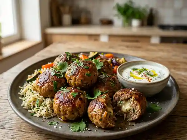 Boulettes de viande farcies aux épices : recette savoureuse et facile - Photo de présentation