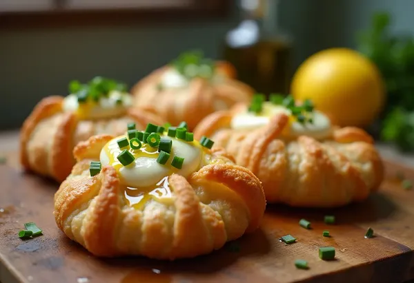 Bourses gourmandes au carré frais et fines herbes