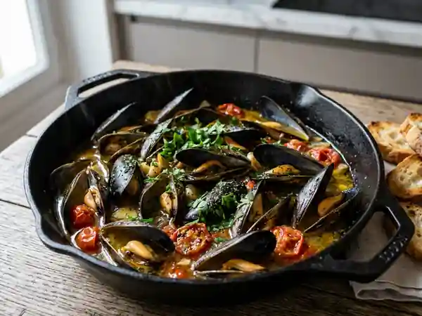 Brasucade de Moules à la Provençale : Recette Authentique et Savoureuse - Photo de présentation