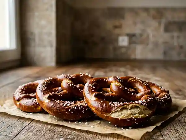 Bretzels alsaciens : croûte brune et mie moelleuse - Photo de présentation
