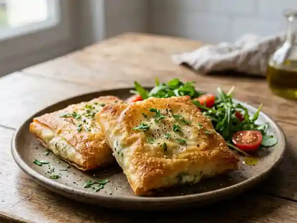 Bricks croustillants au carré frais et à la feta : recette facile et gourmande - Photo de présentation