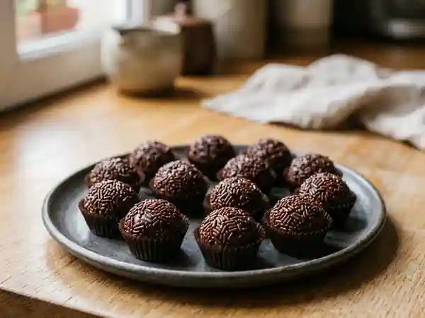 Brigadeiros Fondants au Chocolat - Photo de présentation
