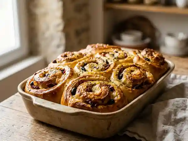 Escargots Briochés Fondants au Chèvre et Olives - Photo de présentation
