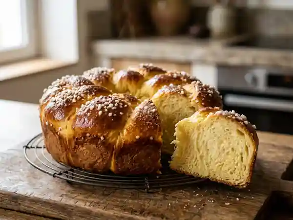 Brioche lorraine à la mie filante - Photo de présentation