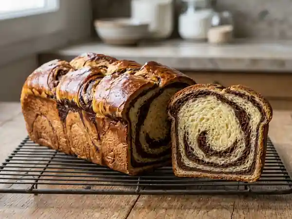 Brioche marbrée ultra-moelleuse et cacaotée - Photo de présentation