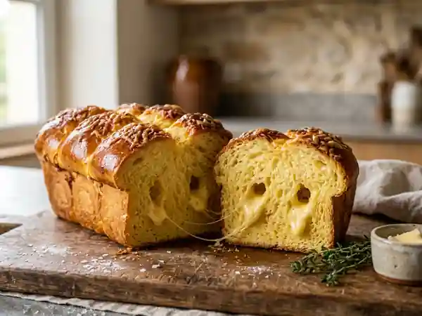 Brioche filante au Comté et Emmental - Photo de présentation