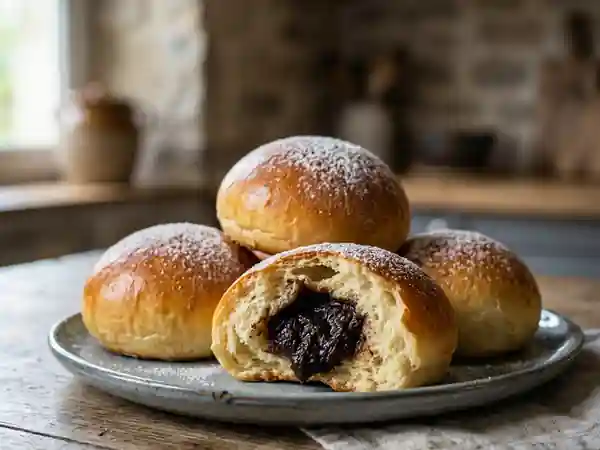 Petits pains briochés au cœur de pruneaux - Photo de présentation