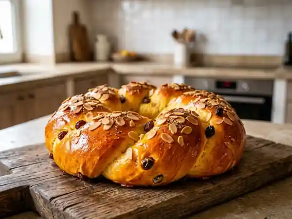 Brioche Fondante Raisins, Amandes et Cardamome - Photo de présentation